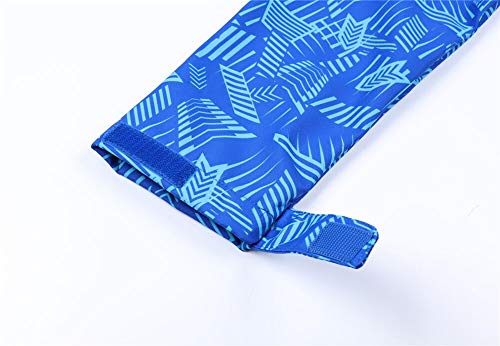 Jingle Bongala Boys Girls Rain Jacket Waterproof Coat Raincoat Hooded Light Windbreaker for Camping Hiking-Blue Arrow-160