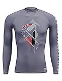 DIVE & SAIL Rash Guard Long Sleeve, Quick Drying UPF 50+ UV Shirt Couples Matching Shirts Swimwear For Men Women