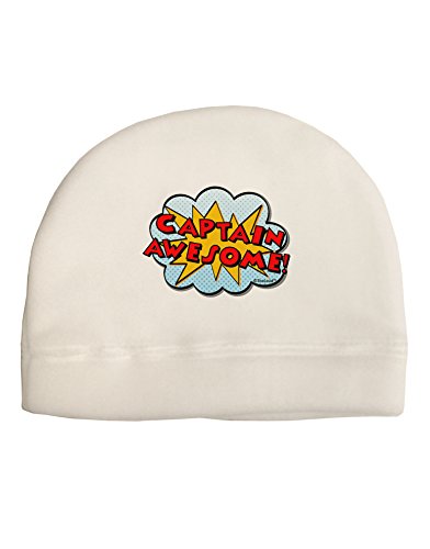 TooLoud Captain Awesome - Superhero Style Child Fleece Beanie Cap Hat