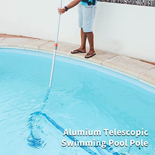 Buyplus Pool Pole Telescopic 16ft, Aluminum Swimming Pool Pole for