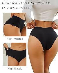 Sth Big High Waisted Seamless Underwear for Women