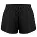 time to run Men's Lightweight Pace Running/Gym/Athletic/Training/Workout/Jogging Shorts with Liner Large Black/Black