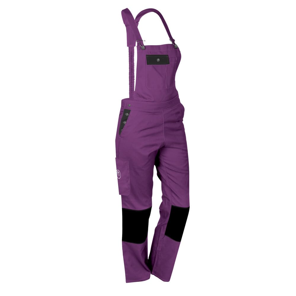 Fashion Sécurité 82660102 Pep's Dungarees, Violet/Black, Size XL - 48/50