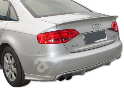 09-10 Audi A4 Lip Spoiler (B8) - Factory Style - Painted or Primed : LY7G / Q4 Quartz Gray Metallic Clearcoat