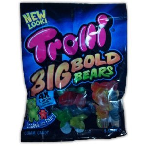 UPC 020709110442, Trolli Big Bold Gummy Bears Candy, 5 Ounce -- 12 per case.