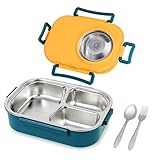 Puraville Stainless Steel Bento Lunch Box for Kids