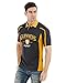 Guinness Signature Performance Rugby Jersey, Large - Grey/Mustard Short Sleeve Polyester Polo Shirt