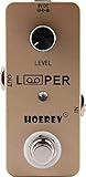 HOEREV Guitar Looper Effector Pedal, Color Golden