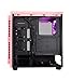 Apevia X-Infinity mid tower with full-size acrylic side window, top USB3.0/USB2.0/audio ports - Pink