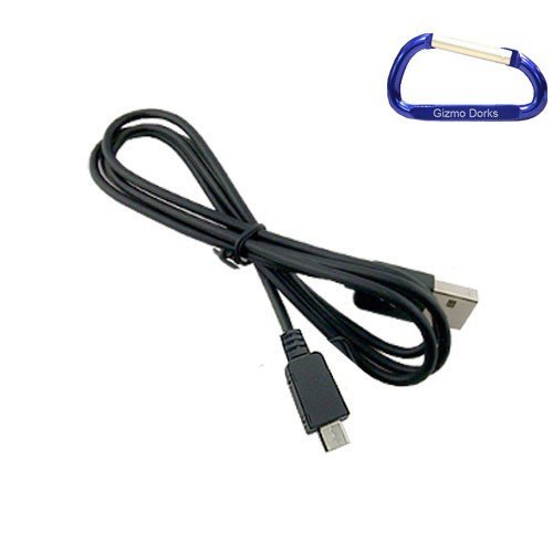 Gizmo Dorks High Speed Micro USB Cable (Type B) with Carabiner Key Chain for the Sony Reader Wi-Fi PRS-T2