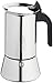 Bialetti Venus Caffettiera in Acciaio INOX, Adatta all'Induzione, Inossidabile, Argento, 6 Tazze