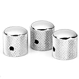 Hooshion® 3PCS 3in1 Chrome Electric Guitar Volume Tone Control Knobs