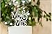 1 X Mr & Mrs Monogram Silhouette Rhinestone Wedding Cake Topper Decoration with Crystals - Formal Font