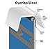 Smartline 18 ft Round Swimming Pool Liner | Waterfall | Overlap Style | 48-52 Inch Wall Height | 25 Gauge Heavy Duty Virgin Vinyl | Designed for Steel Sided Above Ground Pools