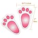 KUUQA Easter Bunny Footprint Rabbit Feet for Kids Easter Party Game Egg Hunt Game 18 x 12cm (40 Pieces)