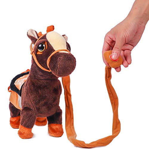Smalody Plush Interactive Toy, Animated Walking Pony Electronic Pet