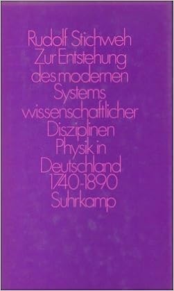 Zur Entstehung Des Modernen Systems Wissenschaftlicher Disziplinen Physik In Deutschland 1740 1890 Amazon De Stichweh Rudolf Bucher