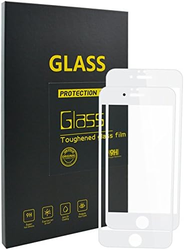 iPhone 6 Screen Protector, Ewing High Definition Clear Tempered Glass Screen Protector Film, Seamless Fitting for Apple iPhone 6 [2 Pack][Anti-scratch] (iPhone6 White)