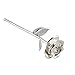 ZJchao Silver Gold Rose Gifts for Women Mother's Day Long Stem Dipped 24k Gold Rose in Gift Box Best Valentine's (Silver)
