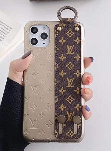 ButterMelon Leather Phone Case with Hand Strap for iPhone 11,Luxury Elegant Design Cover Case (6.1")