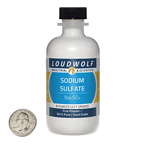 Sodium Sulfate / Fine Powder / 8 Ounces / 99+% Pure / Food Grade / SHIPS FAST FROM USA