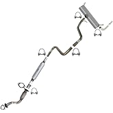 Northeastern Exhaust | Stainless Steel Front Pipe, Resonator, Extension Pipe, Muffler &amp; Tail Pipe Exhaust Kit Compatible for 2008-2009 Pontiac G6 2.4L | Free Gaskets and Clamps Included