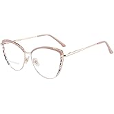 GOKOTTAWA Cat Eye Blue Light Blocking Glasses Women TR90 Lightweight Computer Eyeglasses Anti blue-ray Eyewear
