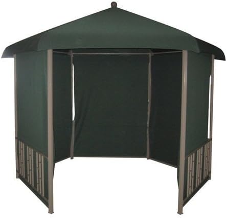 Hexagonal 11 Ft. W x 11 Ft. D Steel Gazebo