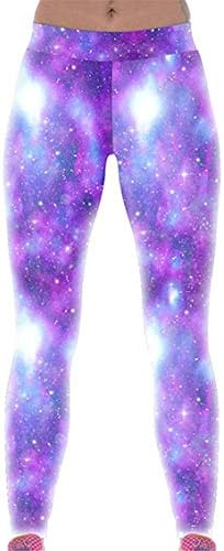 KAOKAOO Women's Fitness Hihg Waist Yoga Pants Printed Stretch Ankle Legging