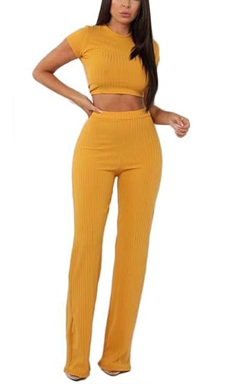 Yellow 2 piece pants set Clearance