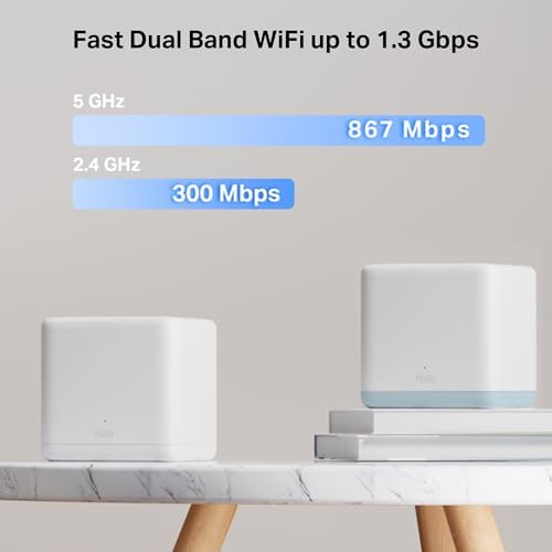 Halo H1200G (3-pack) - WiFi Mesh AC1200 Gigabit Dual Band, cobertura até 320 m², Roaming Inteligente, 1,2 Gbps, 6 portas Gigabit, Controlo de Aplicações
