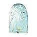 Dome Art Glass Shade in Turquoise - Lipless 1-5/8-Inch Fitter Opening