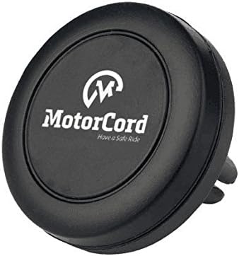 MotorCord Car Mount Magnet One-Touch Air Vent Phone Holder Universal Magnetic Cell Phone Holder Air Vent Magnetic Car Mount Phone Holder,Ultra-Compact Car Mount for Smartphones &amp; Mini Tablets(Black)