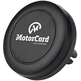 MotorCord Car Mount Magnet One-Touch Air Vent Phone Holder Universal Magnetic Cell Phone Holder Air Vent Magnetic Car Mount Phone Holder,Ultra-Compact Car Mount for Smartphones &amp; Mini Tablets(Black)