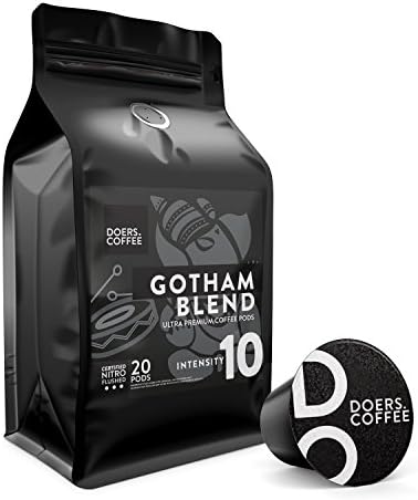 DOERS Coffee 40 Nespresso Compatible Capsules - SUPER Dark Espresso - (Gotham Blend, 40 Capsules)