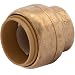 SharkBite U518LFA End Cap Plumbing 3/4 In, PEX Fittings, Push-to-Connect, Copper, CPVC, 3/4 inch, Brass primary