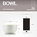 UPSTYLE Healthy Wheat Straw Plastic Noodle Soup Bowl Rice Fruit Bowl for Children Support Microwave (4 pack, size 4.5 inch)