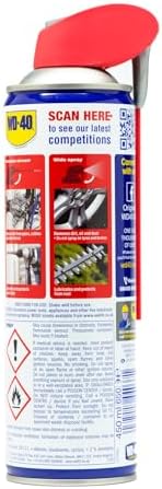 WD-40 Multi Use Lubricant Spray 450ml Smart Straw - Precision 2mm/ Wide view 2