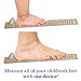 Infant and Toddler Shoe Sizer: Foot Measuring Device for Kids- Wood, Size 0-13 US