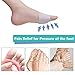 (4PCS) Ball of Foot Cushions, Bunion Corrector, Metatarsal Pads/Cushion-Reusable-Toe Separator, Soft Gel &Breathable, Best for Mortons Neuroma, Diabetic Feet, Hammer Toe, Rapid Pain Relief - White