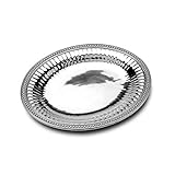 Wilton Armetale Flutes & Pearls Medium Oval Tray