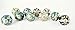 Karmakara Ornate Blue Floral Ceramic Knobs For Cabinets & Cupboards - Hand Painted Pulls