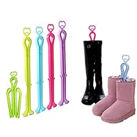 LUZHIAMA Folding Boot Shaper Stands Boots Knee High Shoes Clip Support Stand -5Pack