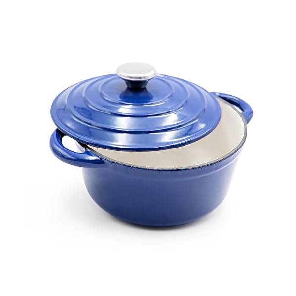 AIDEA Dutch Oven Enameled Cast Iron Round, Bread Baking Pot with Lid