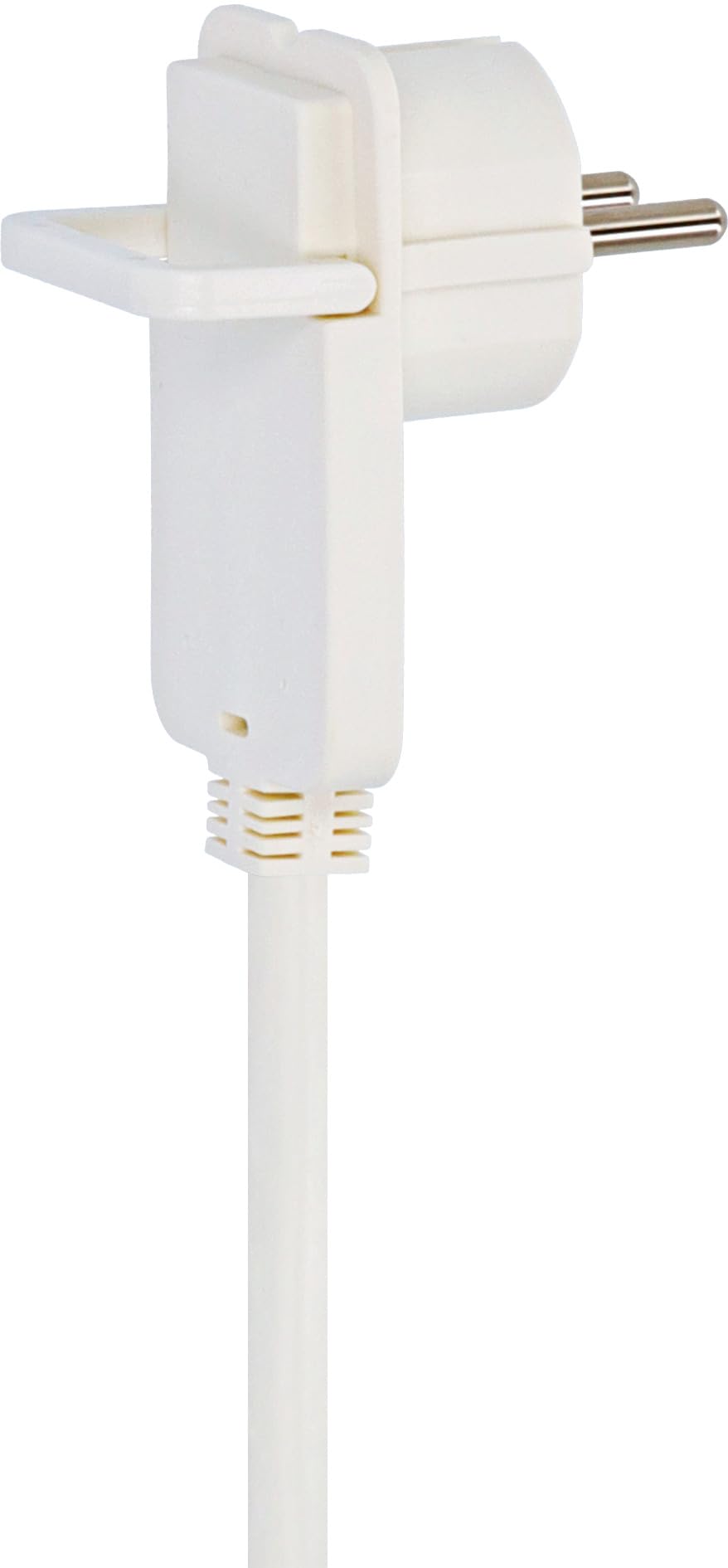 Brennenstuhl Qualitäts-Kunststoff-Verlängerungskabel mit Flachstecker (Verlängerungskabel flach für innen mit 5m Kabel, Strom-Verlängerungskabel mit Doppelsteckdose, 2-Fach Verlängerungskabel) weiß 2