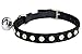 Black Velvet Safety Elastic Belt Rhinestones Crystal Jeweled Cat Collars with Bell 8-10.5 Inches