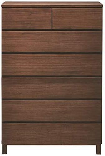 無印良品 ウォールナット材チェスト6段ワイド 幅80 奥行40 高さ119 5cm