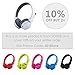 Kids Bluetooth Headphones Foldable Volume Limiting Wireless/Wired Stereo On Ear HD Headset with SD Card FM Radio in-line Volume Control Microphone for Children Adult(White)