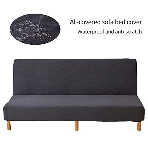 Waterproof Sofa Cover Sofa Bed Cover Folding Armless Sofa Cover Couch Slipcover Furniture Protector Cover Couch Bed Futon Cover Washable