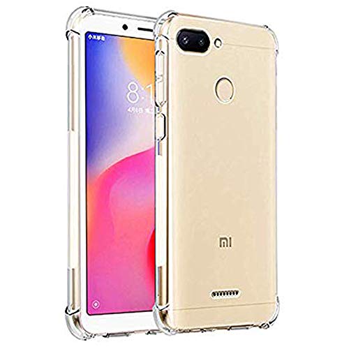 Johra® Protective Soft Transparent Shockproof Hybrid Protection Back Case Cover for Xiaomi Mi Redmi 6